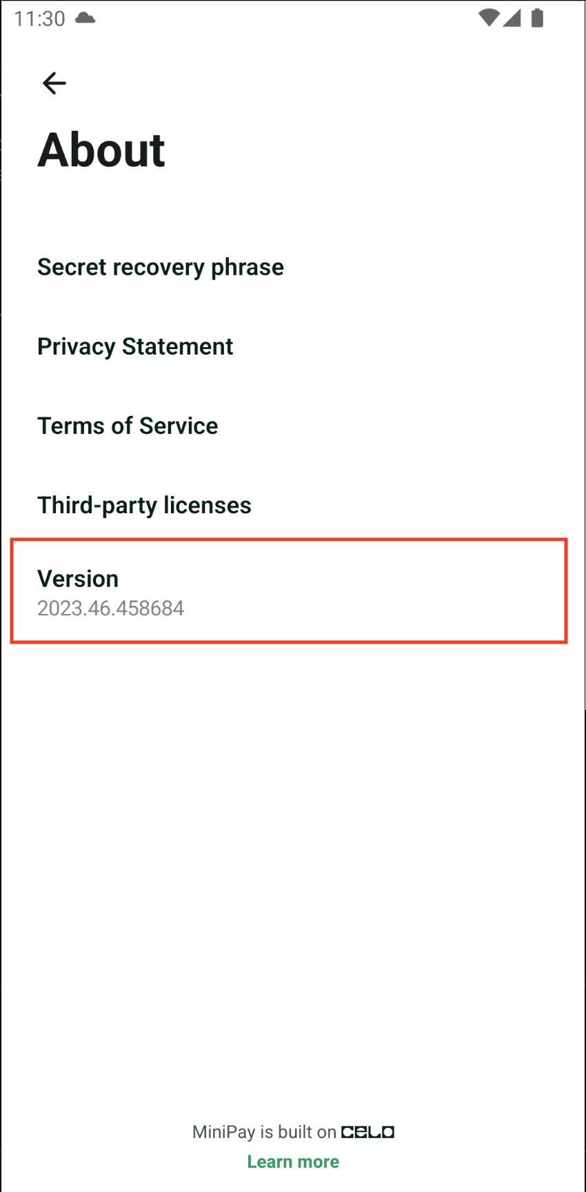 Open MiniPay dApp store